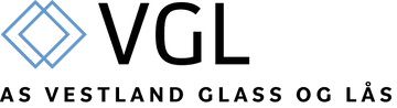 Logo av AS Vestland Glass og Lås