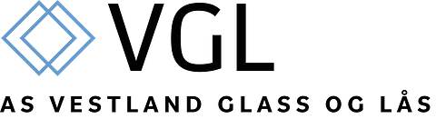 Logo av AS Vestland Glass og Lås